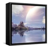 Landscape In Fantasy Planet-frenta-Framed Stretched Canvas