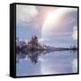 Landscape In Fantasy Planet-frenta-Framed Stretched Canvas