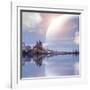 Landscape In Fantasy Planet-frenta-Framed Art Print