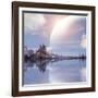 Landscape In Fantasy Planet-frenta-Framed Art Print