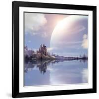 Landscape In Fantasy Planet-frenta-Framed Art Print