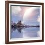 Landscape In Fantasy Planet-frenta-Framed Art Print