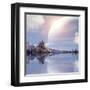 Landscape In Fantasy Planet-frenta-Framed Art Print