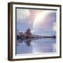 Landscape In Fantasy Planet-frenta-Framed Art Print