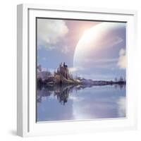 Landscape In Fantasy Planet-frenta-Framed Art Print