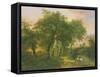 Landscape in Geldern-Pierre Jean Hellemans-Framed Stretched Canvas
