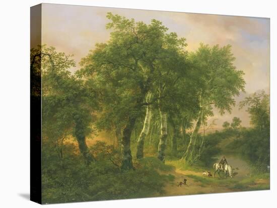 Landscape in Geldern-Pierre Jean Hellemans-Stretched Canvas