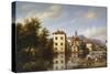 Landscape in Lombardy-Giuseppe Canella-Stretched Canvas