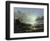 Landscape in Moonlight-Aert van der Neer-Framed Giclee Print