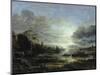 Landscape in Moonlight-Aert van der Neer-Mounted Giclee Print