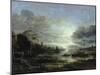 Landscape in Moonlight-Aert van der Neer-Mounted Giclee Print