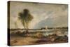 'Landscape in Normandy', 19th century (1934)-Richard Parkes Bonington-Stretched Canvas