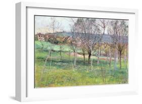 Landscape in Northern France, C.1892-Léon Augustin L'hermitte-Framed Giclee Print