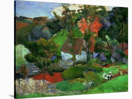 Landscape in Pont-Aven, France-Paul Gauguin-Stretched Canvas