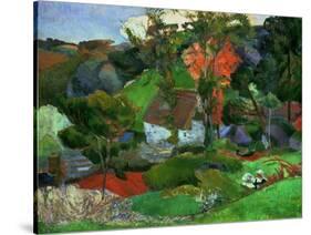 Landscape in Pont-Aven, France-Paul Gauguin-Stretched Canvas