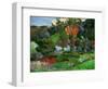 Landscape in Pont-Aven, France-Paul Gauguin-Framed Premium Giclee Print