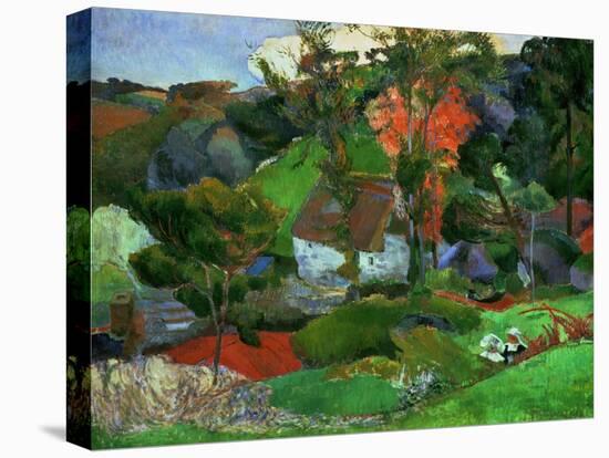 Landscape in Pont-Aven, France-Paul Gauguin-Stretched Canvas