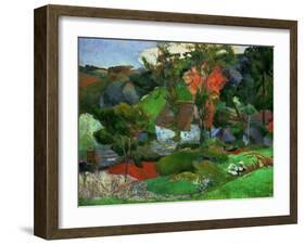 Landscape in Pont-Aven, France-Paul Gauguin-Framed Giclee Print