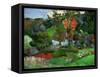 Landscape in Pont-Aven, France-Paul Gauguin-Framed Stretched Canvas