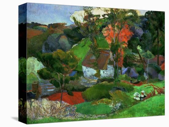 Landscape in Pont-Aven, France-Paul Gauguin-Stretched Canvas