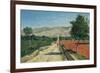 Landscape in Provence. View from Saint-Saturnin-D'Apt, 1867-Paul Camille Guigou-Framed Giclee Print