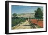 Landscape in Provence. View from Saint-Saturnin-D'Apt, 1867-Paul Camille Guigou-Framed Giclee Print