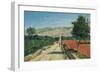 Landscape in Provence. View from Saint-Saturnin-D'Apt, 1867-Paul Camille Guigou-Framed Giclee Print