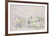 Landscape in Provence-Paul Cézanne-Framed Giclee Print