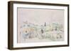 Landscape in Provence-Paul Cézanne-Framed Giclee Print