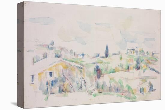 Landscape in Provence-Paul Cézanne-Stretched Canvas