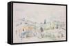 Landscape in Provence-Paul Cézanne-Framed Stretched Canvas