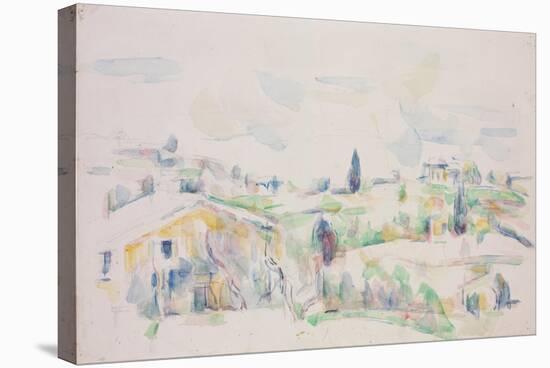 Landscape in Provence-Paul Cézanne-Stretched Canvas