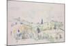 Landscape in Provence-Paul Cézanne-Mounted Giclee Print