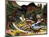 Landscape in Spring, Sertig, 1924-25-Ernst Ludwig Kirchner-Mounted Giclee Print