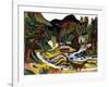 Landscape in Spring, Sertig, 1924-25-Ernst Ludwig Kirchner-Framed Giclee Print