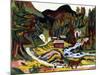 Landscape in Spring, Sertig, 1924-25-Ernst Ludwig Kirchner-Mounted Giclee Print