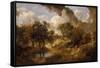 Landscape in Suffolk, Ca 1748-Thomas Gainsborough-Framed Stretched Canvas