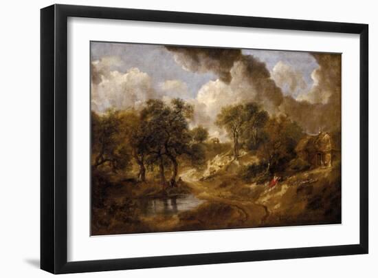 Landscape in Suffolk, Ca 1748-Thomas Gainsborough-Framed Giclee Print