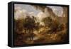 Landscape in Suffolk, Ca 1748-Thomas Gainsborough-Framed Stretched Canvas