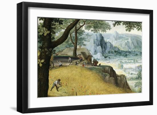 Landscape in Summer-Lucas van Valkenborch-Framed Giclee Print