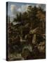 Landscape in Sweden with Waterfall-Allaert Van Everdingen-Stretched Canvas