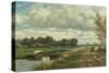 Landscape in the Environs of the Hague, C. 1870-75-Willem Roelofs I-Stretched Canvas