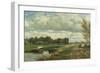 Landscape in the Environs of the Hague, C. 1870-75-Willem Roelofs I-Framed Art Print