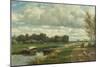 Landscape in the Environs of the Hague, C. 1870-75-Willem Roelofs I-Mounted Art Print