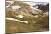 Landscape in the geothermal area Hveradalir in the highlands of Iceland in August.-Martin Zwick-Mounted Photographic Print