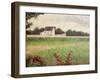 Landscape in the Ile-De-France, 1881-82-Georges Seurat-Framed Giclee Print