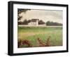 Landscape in the Ile-De-France, 1881-82-Georges Seurat-Framed Giclee Print