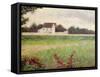 Landscape in the Ile-De-France, 1881-82-Georges Seurat-Framed Stretched Canvas