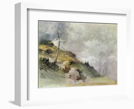 Landscape in the Mountains-Friedrich Gauermann-Framed Collectable Print