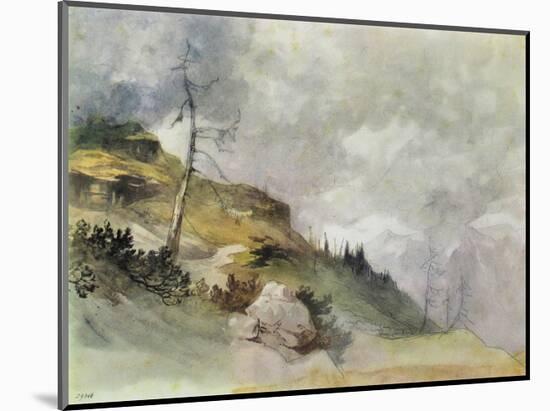 Landscape in the Mountains-Friedrich Gauermann-Mounted Collectable Print